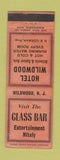 Matchbook Cover - Hotel Wildwood NJ WEAR