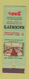 Matchbook Cover - Hackney's Atlantic City NJ WEAR