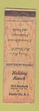 Matchbook Cover - Holiday Ranch Atlantic City NJ WORN