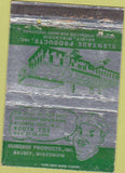 Matchbook Cover - Kelnzade Products chemicals Dairy Beloit WI 40 Strike