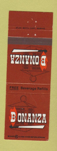 Matchbook Cover - Bonanza Steak Colorado Springs Pueblo Greeley Fort Collins