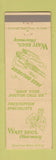 Matchbook Cover - Watt Bros Drug St Louis MO