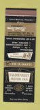 Matchbook Cover - Landis Valley Motor Inn Lancaster PA