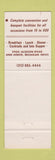 Matchbook Cover - Holiday Inn Ann Arbor MI West Bank