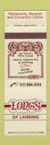Matchbook Cover - Long's of Lansing MI