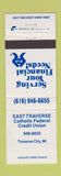 Matchbook Cover - East Traverse City MI Catholic Credit Union