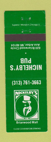 Matchbook Cover - Nickelby's Pub Ann Arbor MI