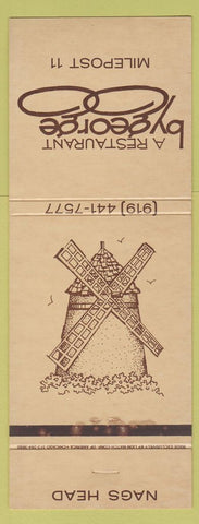 Matchbook Cover - By George Restaurant Nags Head NC Giant Feature