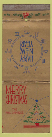 Matchbook Cover - Christmas Phil Gamble WEAR Giant Feature