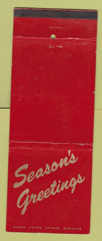 Matchbook Cover - Christmas Broadview Savings WEAR Giant Feature