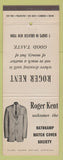 Matchbook Cover - RMS Convention Roger Kent New York City  Giant Feature