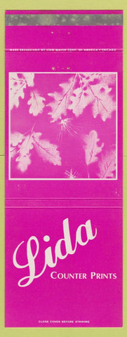 Matchbook Cover - Lida Counter Prints Charlotte NC WEAR Giant Feature