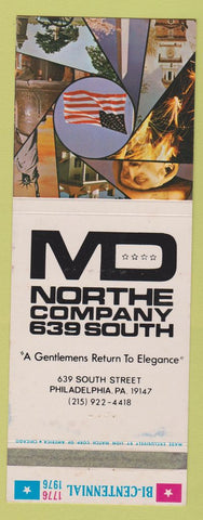 Matchbook Cover - MD Northe Philadelphia PA WEAR Giant Feature