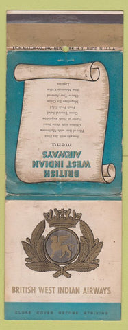 Matchbook Cover - British West Indian Airways WORN Giant Feature