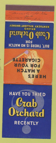 Matchbook Cover - Old Orchard Whiskey WRITING Giant Feature