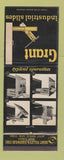 Matchbook Cover - Grant Industrial Slides West Nyack NY Giant Feature
