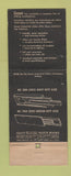 Matchbook Cover - Grant Industrial Slides West Nyack NY Giant Feature