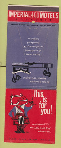 Matchbook Cover - Imperial 400 Motels Giant Feature