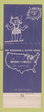 Matchbook Cover - Imperial 400 Motels Giant Feature