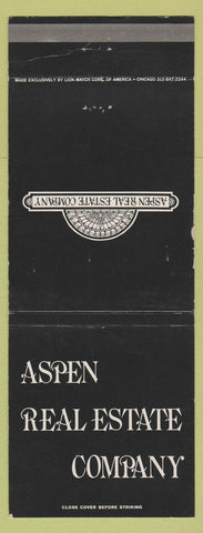 Matchbook Cover - Aspen Real Estate Company Colorado WEAR Giant Feature