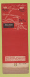 Matchbook Cover Hill Hutson Restaurants Pasadena La Canada CA WORN Giant Feature