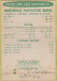 Matchbook Cover - Martindale Protective Masks Cleveland OH 40 Strike