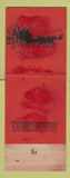 Matchbook Cover - Christmas Buffalo Wilbert Burial Vault WORN BACK Giant Feature