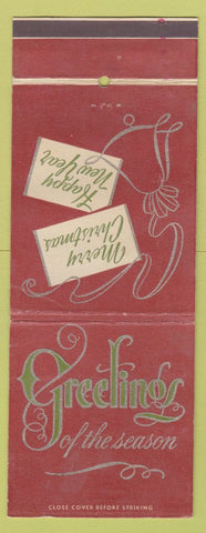 Matchbook Cover - Christmas Base Drug Store Giant Feature