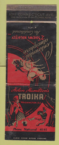 Matchbook Cover - Troika Washington DC WORN Giant Feature