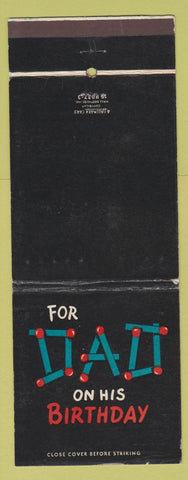 Matchbook Cover - Hallmark Dad's Birthday Giant Feature