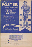Matchbook Cover - Foster Gold Bond Clothes Columbus GA 40 Strike