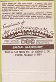 Matchbook Cover - Planes Lockheed F94C North American F100  40 Strike