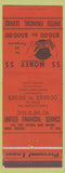 Matchbook Cover - United Financial Service Omaha NE Giant Feature