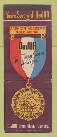 Matchbook Cover - DeJur Cameras WEAR Giant Feature