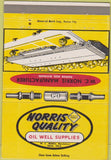 Matchbook Cover - Norris Quality Sucker Rods Tulsa OK 40 Strike