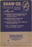Matchbook Cover - Aircraft Bolts Screws Pins Los Angeles CA 40 Strike