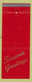 Matchbook Cover - Christmas 7 Seas San Diego? WEAR Giant Feature