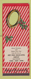 Matchbook Cover - Christmas John Poole Broadcasting Hollywood CA Giant Feature