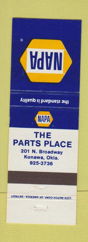 Matchbook Cover - NAPA Auto Parts Konawa OK