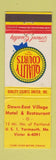 Matchbook Cover - Quality Court Motels Down East Village Yarmouth ME WEAR