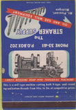 Matchbook Cover - Straker Supply Oil gas well Mount Pleasant MI 40 Strike