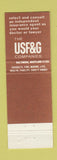 Matchbook Cover - USF&G Insurance Gladstone MI Hupy