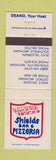 Matchbook Cover - Shields Bar Pizza Southfield Sterling Heights Detroit MI
