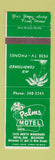 Matchbook Cover - Palms Motel Royal Oak MI