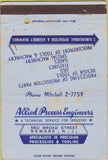Matchbook Cover - Allied Process Engineers Newark NJ STAINED 40 Strike