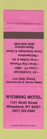 Matchbook Cover - Wyoming Motel Wheatland WY