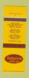 Matchbook Cover - Budgeteer Motor Inn South Bend IN Joliet Harvey IL