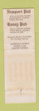 Matchbook Cover - Pub Restaurant Roney Newport Miami Beach FL