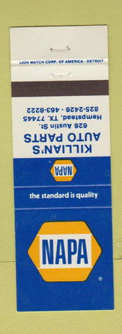 Matchbook Cover - NAPA Auto Parts Hempstead TX