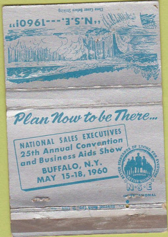 Matchbook Cover - Universal Match Selling Conf 1960 Buffalo NY WORN 40 Strike
